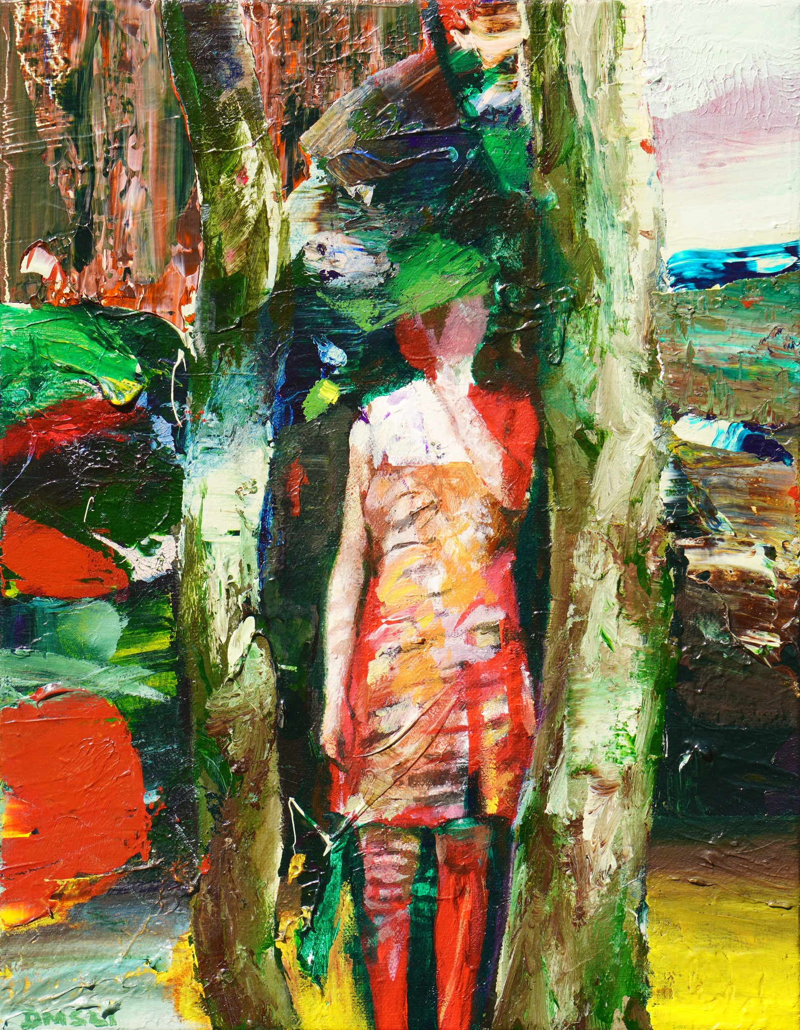 The Girl in the Striped Dress by Danuel Méndez